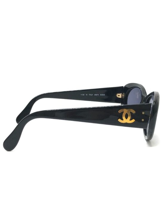 Chanel Sunglasses CC Logo Acetate Black Eyewear main image 6